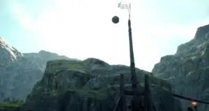 Senjata Catapult di game Dragons Dogma 2. (Sumber: IGN)