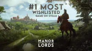 Manor Lords baru saja didapuk sebagai game paling banyak ditambahkan ke wish list Steam. (Sumber: X/@HoodedHorseInc)