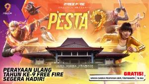 Serunya Pesta 9 Free Fire, Rayakan Ulang Tahun ke-9 dengan Festival Rakyat dan Bagi-Bagi Hadiah di Jogja (FOTO: Garena)