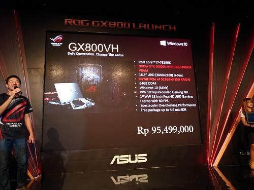 ASUS ROG GX800: Laptop Gaming Sultan Seharga Mobil LCGC!