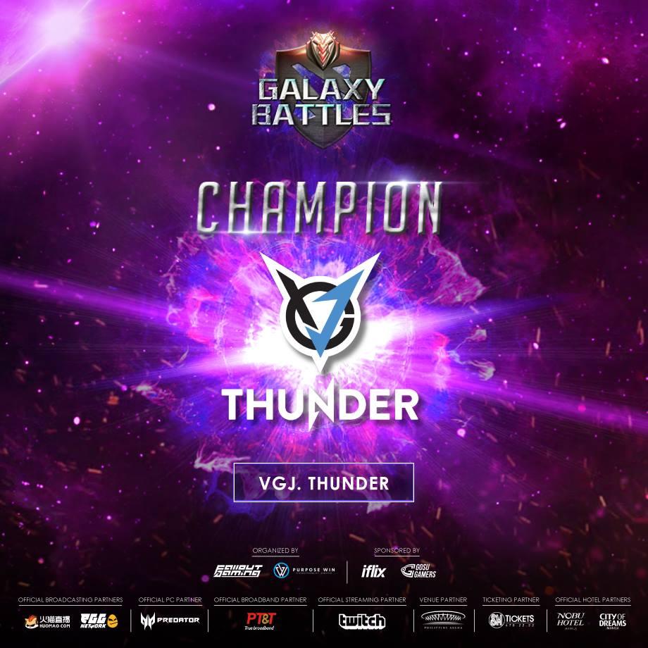 VGJ.Thunder Menjuarai Galaxy Battles II: Emerging Worlds