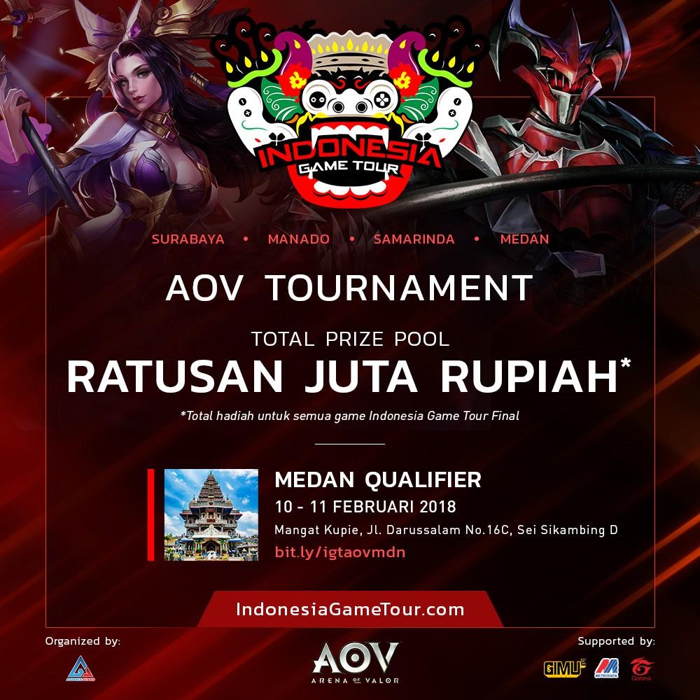 Indonesia Game Tour (IGT) 2018 Menggandeng Arena Of Valor Sebagai Partner Resmi