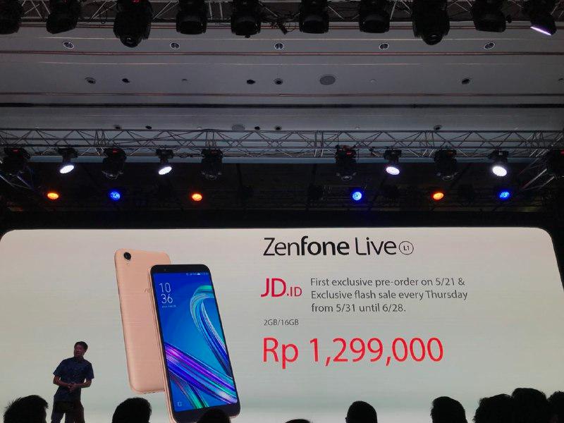 ASUS Luncurkan ZenFone Live L1