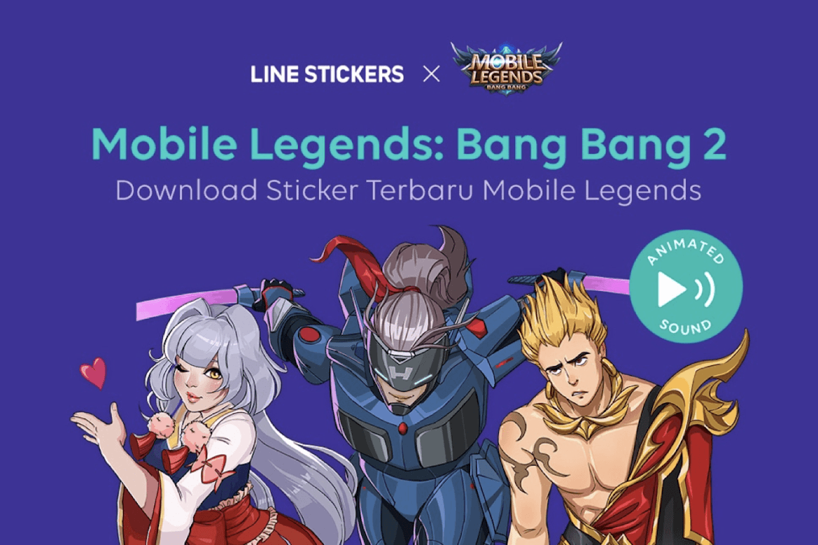 Stiker Animasi Mobile Legends Lengkap Dengan Suara Heronya Kini Telah Hadir di LINE!!!