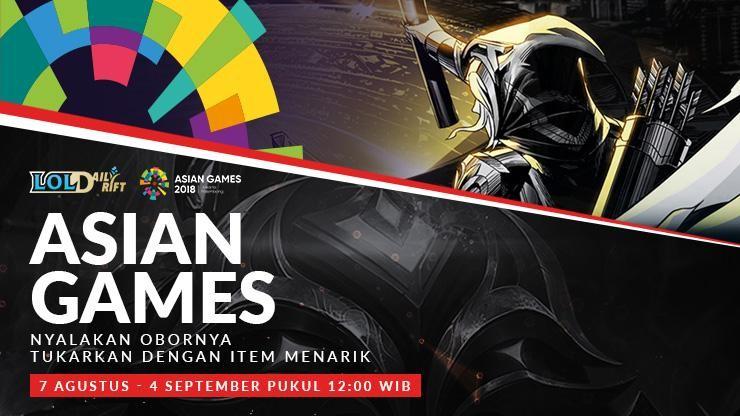 Garena League of Legends Adakan Event Daily Rift Spesial Asian Games