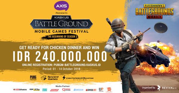 Daftarkan Squad Kalian Dalam KASKUS Battleground PUBG Mobile dan Chicken Dinner dengan Total Hadiah 240 Juta Rupiah