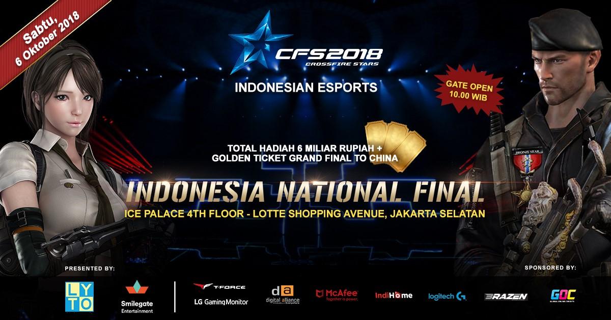 Saksikan Crossfire Stars Indonesia National Final 2018 Untuk Tentukan Wakil Indonesia ke Cina!