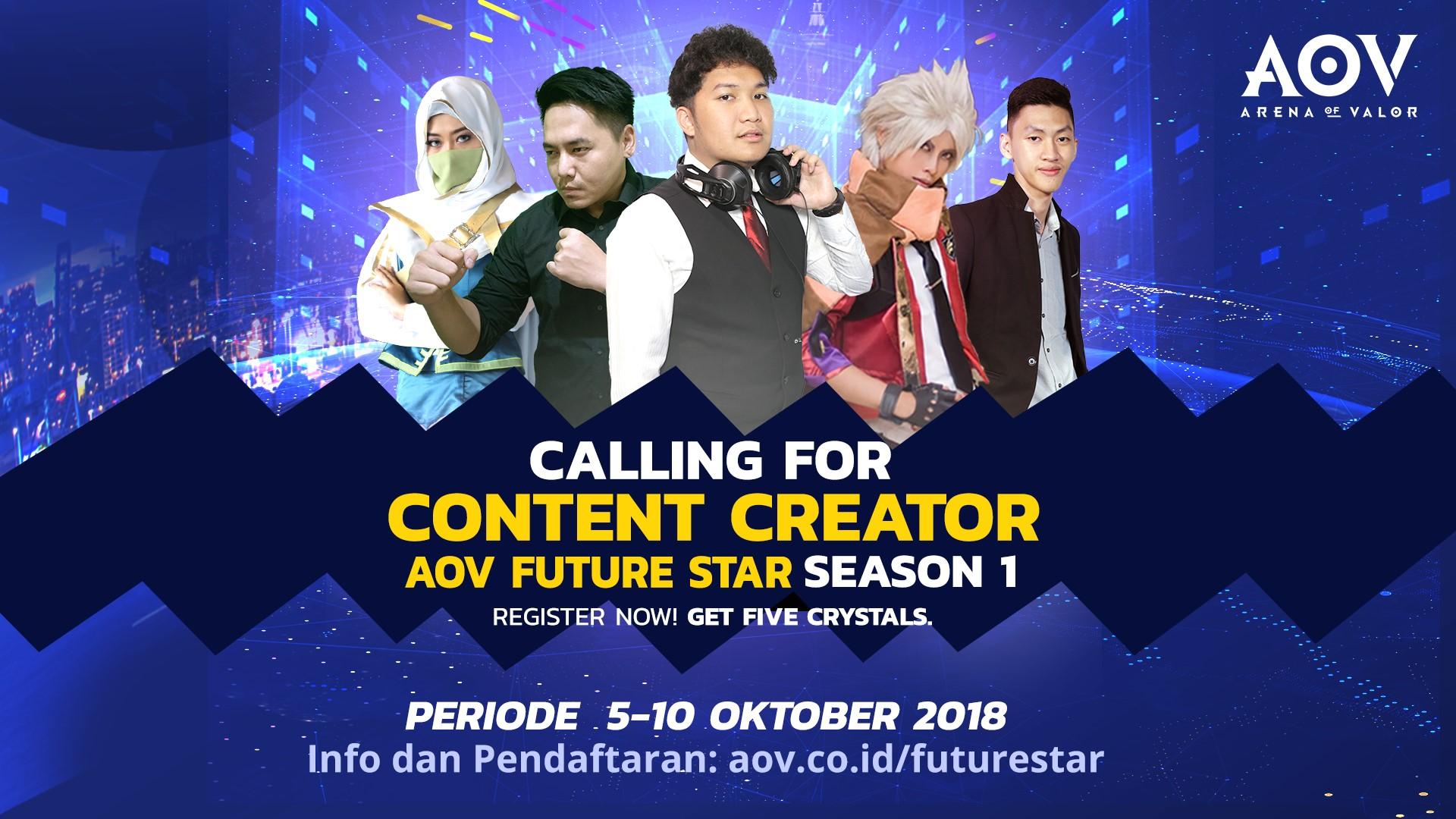 AOV Future Star Berikan Kesempatan Istimewa Bagi Content Creator & Influencer