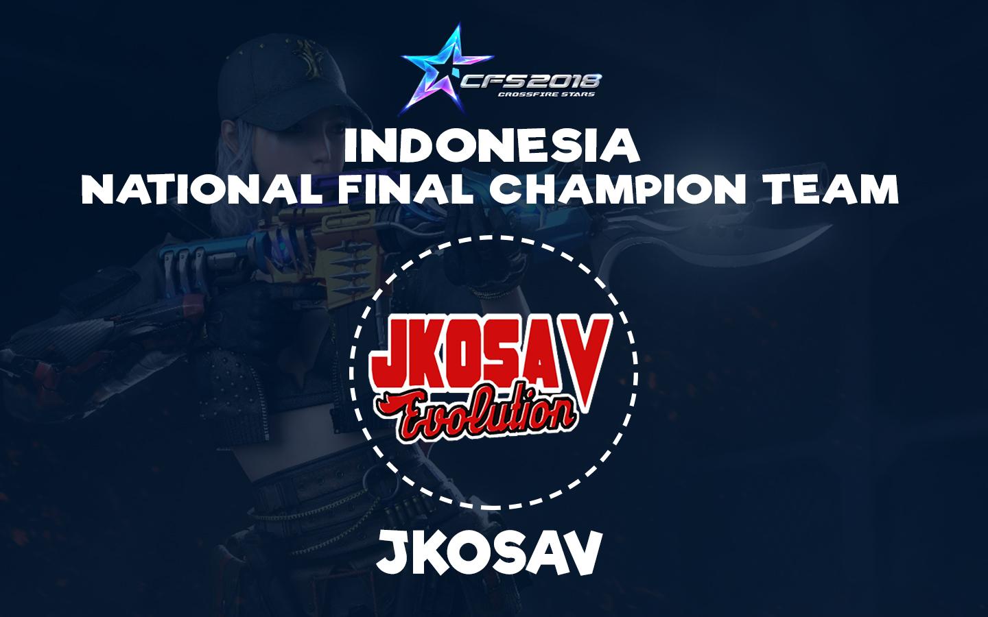JKOSAV Evolution Wakili Indonesia dalam Ajang Internasional Crossfire Stars 2018 di Cina
