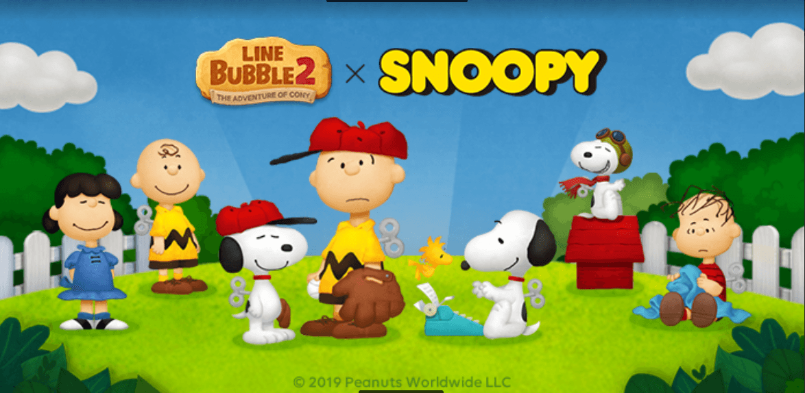 LINE Bubble 2 Berkolaborasi dengan Serial Peanuts, Hadirkan Karakter Populer Snoopy