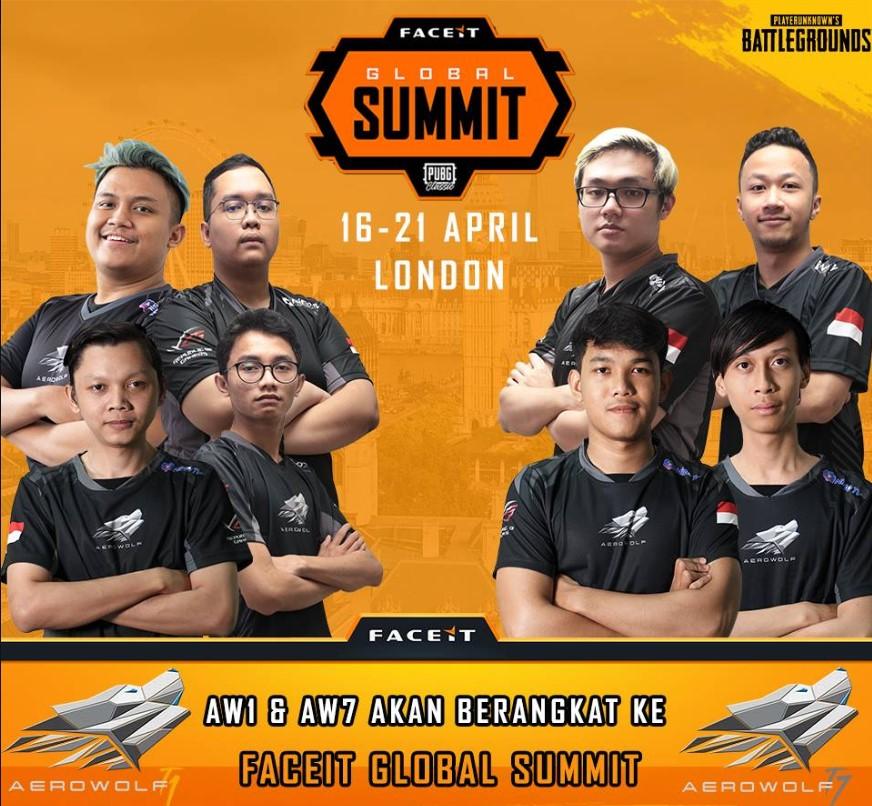 Aerowolf One Dan Aerowolf Seven Menjadi Wakil Indonesia Di Turnamen PUBG Faceit Global Summit 2019