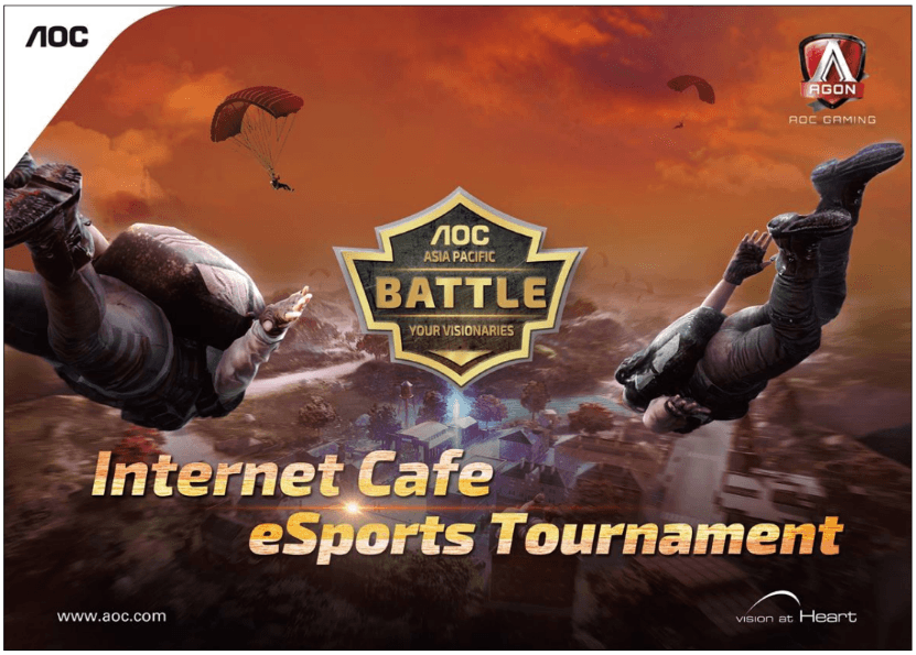 AOC Gelar Turnamen PUBG Pan-Asian Internet Cafe Esports Di Negara ASIA
