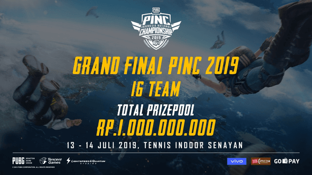 PUBG Mobile Gelar Babak Grand Final PINC 2019 Dengan Total Hadiah 1 Miliar Rupiah