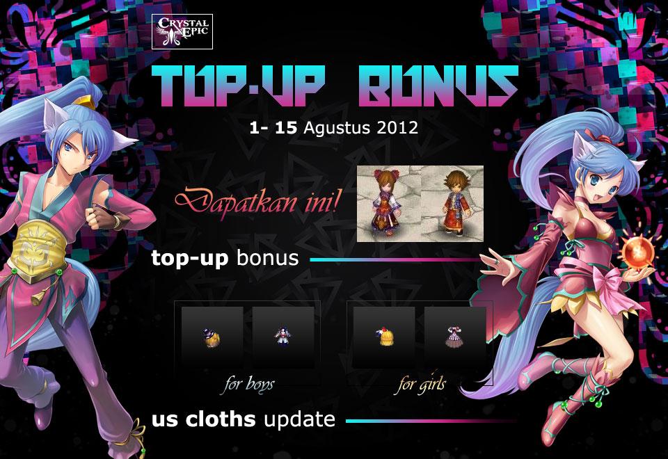 Top Up Bonus di Bulan Agustus