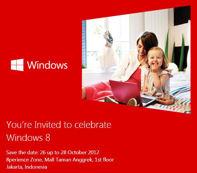 Peluncuran Windows 8 Indonesia di Taman Anggrek, 26-28 Oktober 2012