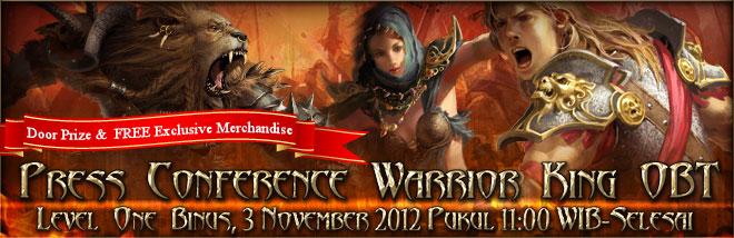 Press Conference Warrior King dan Launching Open Beta