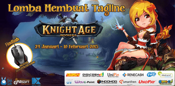 Event Tagline Knight Age Berhadiah Menarik!