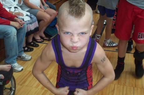 Wow, Bocah 8 Tahun Sudah Menjadi Pegulat Profesional!