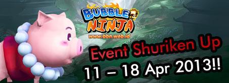 Event Shuriken Up dari Bubble Ninja