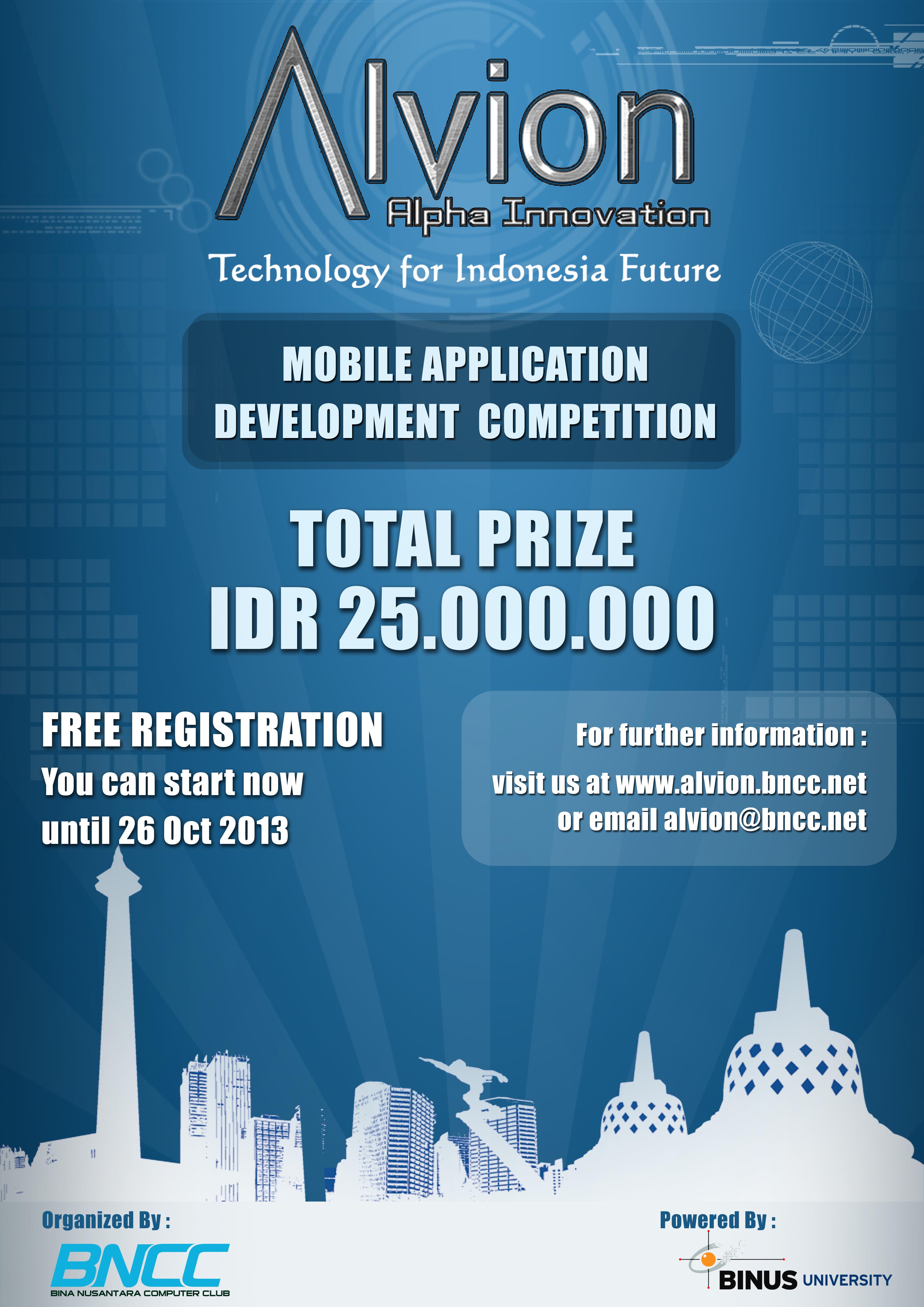Alvion 2013, Kompetisi Aplikasi Mobile dengan Skala Nasional!