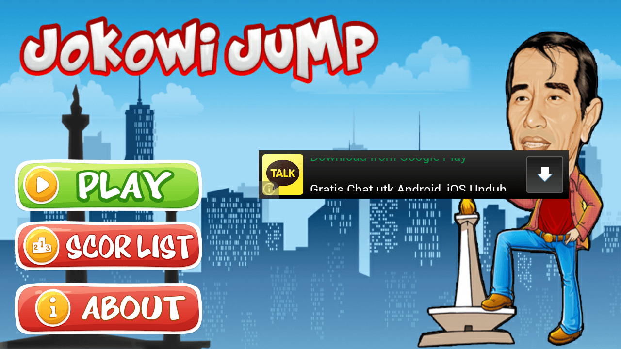 Jokowi Jump, Game Bernuansa Flappy Bird Dengan Karakter Jokowi