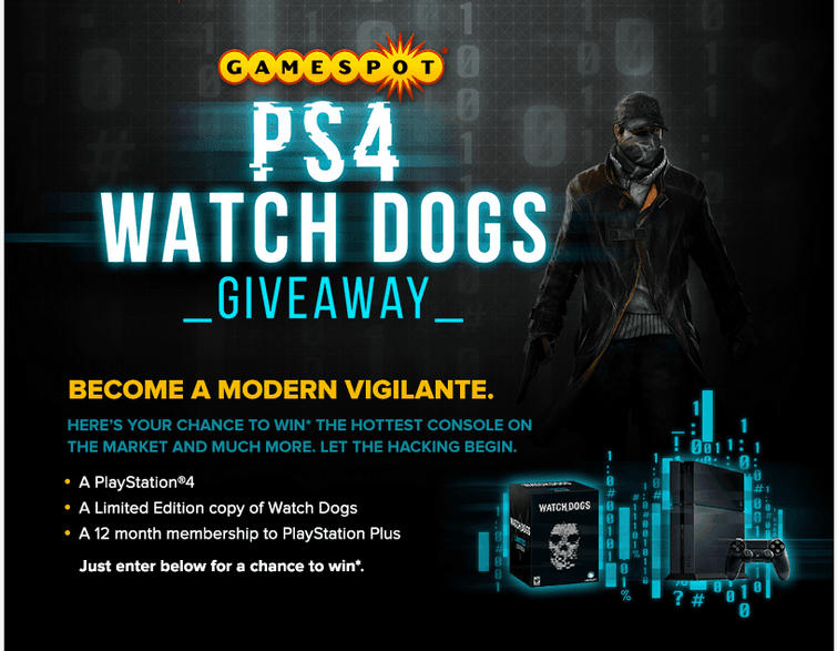 GameSpot Bagi-bagi PS4 Edisi Watch Dogs dan Beberapa Copy Game-nya!