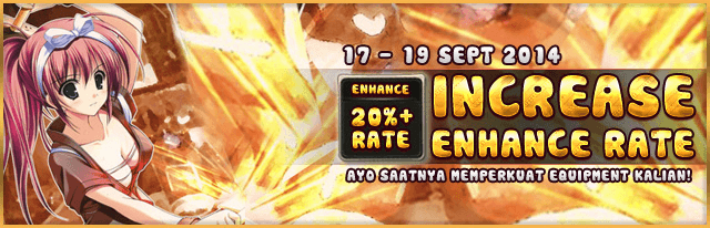 Anime Saint Bonus Enchant Rate 20%.