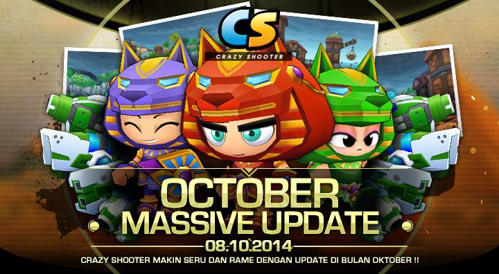 Crazy Shooter Massive October Update: Anubis Costume, Survival Solo Mode dan Map Baru