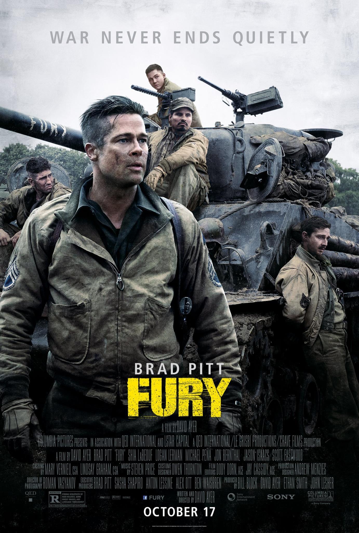 Fury 2014, Film Pertama yang Membawa Tank Asli dari Perang Dunia 2