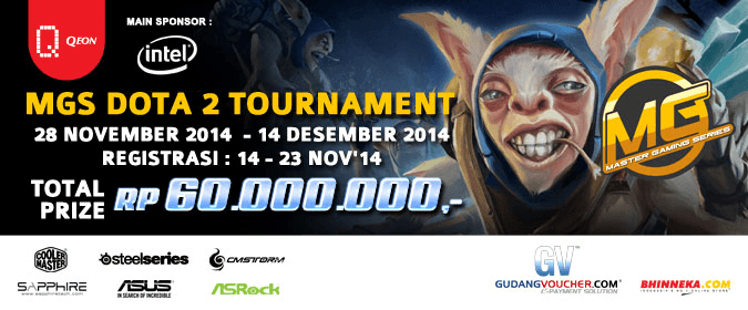 MGS Dota 2 Tournament Digelar Kembali Dengan Total Hadiah 60 Juta Rupiah!