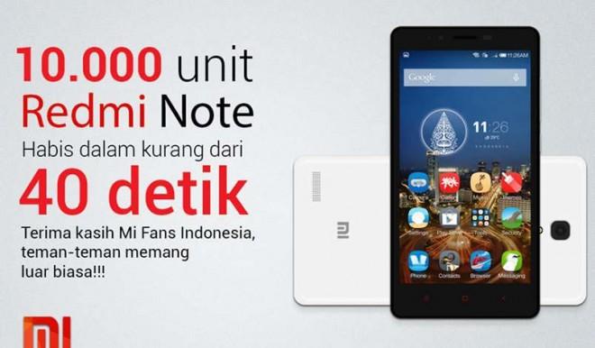Wow, Penjualan Perdana Xiaomi Redmi Note 10 Ribu Unit Ludes Hanya 40 Detik!