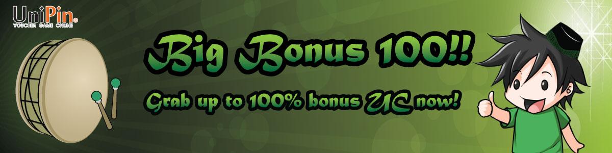 Mau Dapatkan Bonus UC Credits Sampai Dengan 100%? Yuk Ikuti Event Big Bonus 100 Dari UniPin!