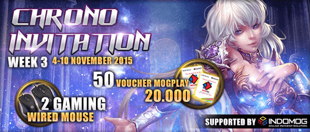 Dapatkan Mouse Gaming dan Voucher Indomog Gratis di Event Chrono Invitation!