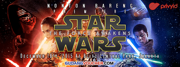 Gudang Voucher Bagi-bagi Tiket Nonton Bareng Star Wars Gratis!