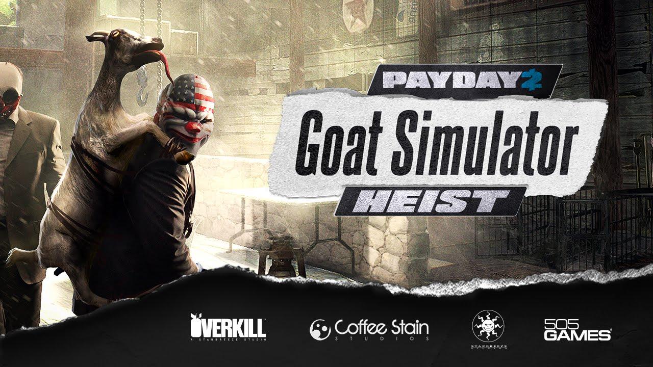 Kambing Goat Simulator Kacaukan Perampokan di Game Payday 2!