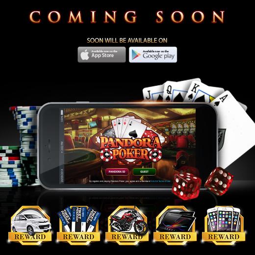 Pandora Poker:  Main Poker Dapat Handphone, Tablet, Motor, dan Mobil!