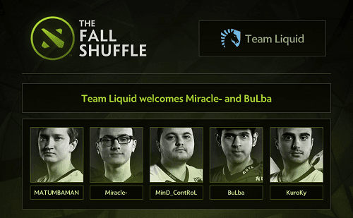 Miracle dan BuLba Merapat ke Team Liquid