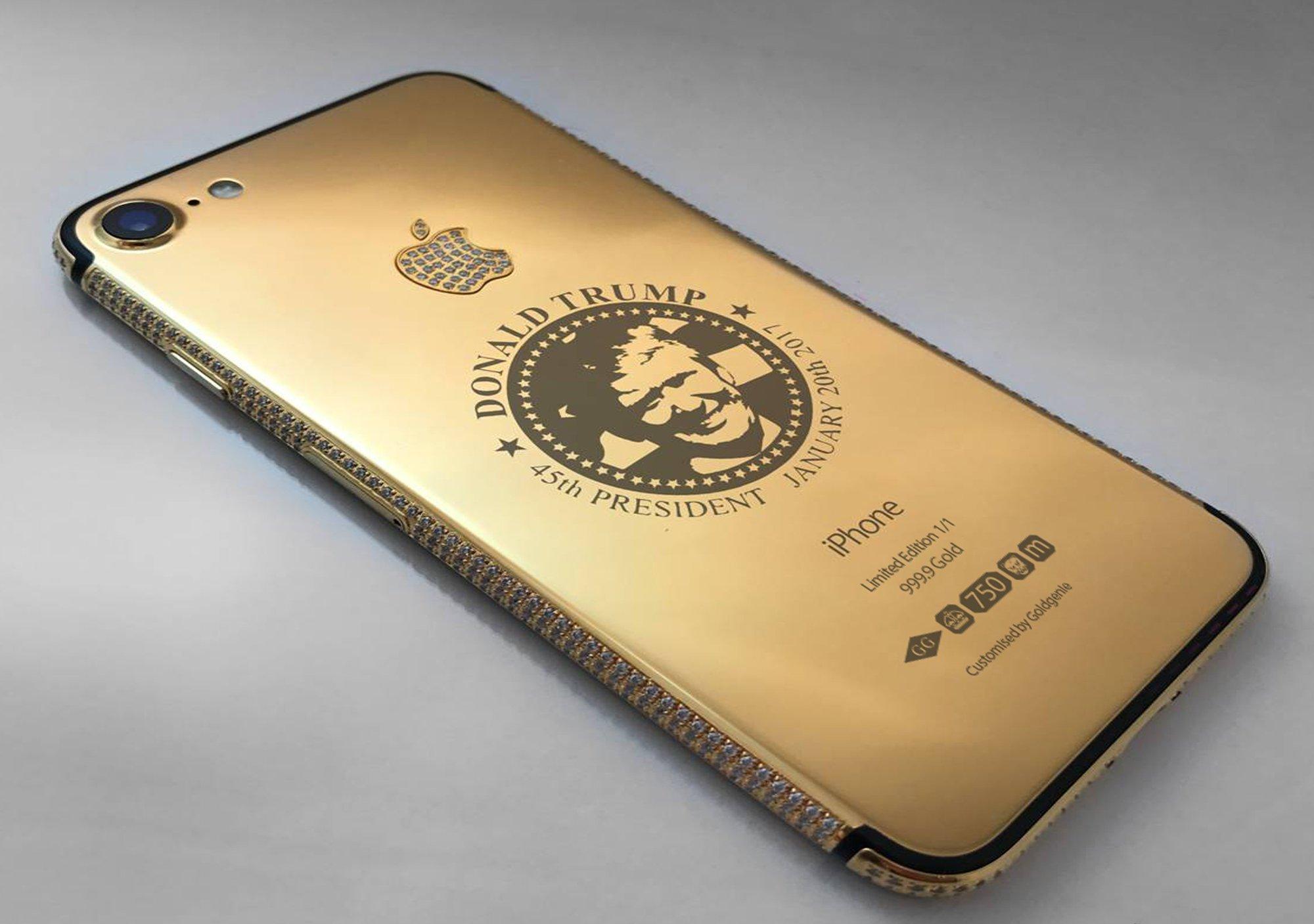 iPhone 7 Berlapis Emas dengan Wajah Trump Dijual Seharga 2 Miliar
