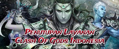 Qeon Resmi Tutup Game Clash of Gods Indonesia!