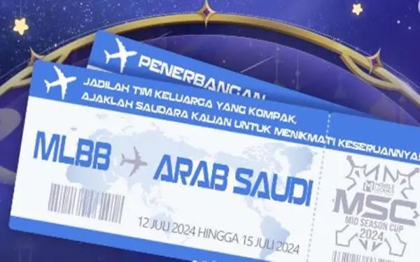 MLBB berikan tiket gratis jalan-jalan ke Arab Saudi. (FOTO: Instagram/realmobilelegendsid)