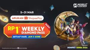 promo ShopeePay Weekly Diamond Pass (WDP) dengan harga istimewa Rp1 untuk periode terbatas (FOTO: Dok.shopeepay)