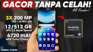 99% Orang Bakal Pilih Ini! 10 HP All-Rounder 3 Jutaan Terbaik Edisi Mei 2026, Spek Multitalenan(FOTO: Tombol Power)