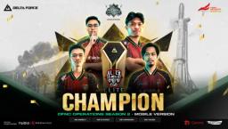 Alter Ego Elite Juara DFNC Season 2 Kategori Mobile(FOTO: Garena)