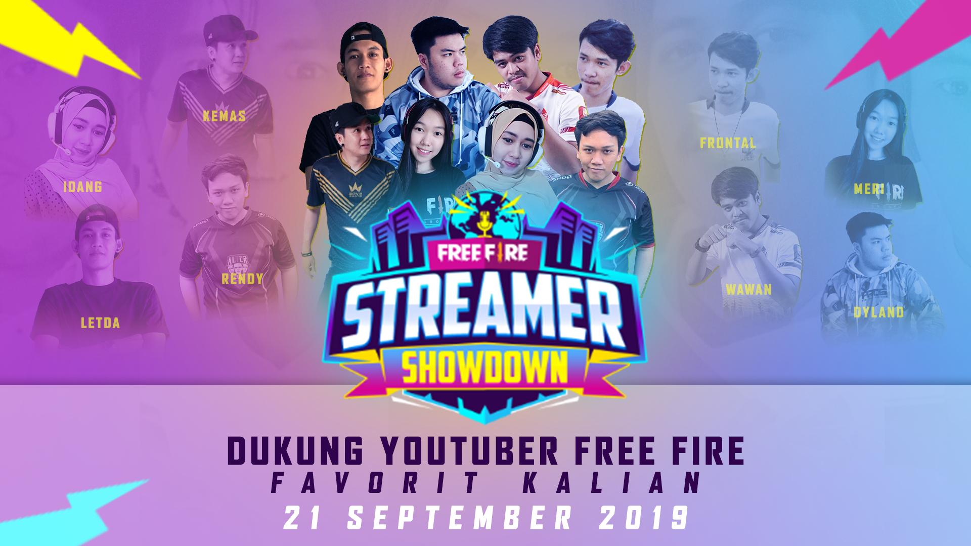 8 YouTuber Perwakilan Indonesia Akan Bertanding di Free Fire Streamer Showdown 2019 Thailand